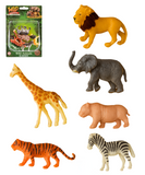 Wild Animal Playset Toy Figures for Kids Ages 3 Plus