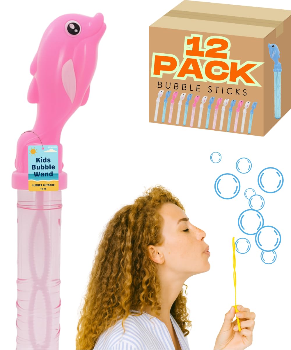 37cm Dolphin Bubble Stick Sword Wands - 118ml Solution each stick - My Store