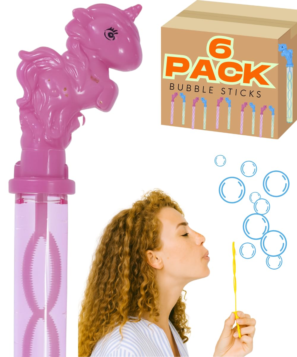 37cm Unicorn Bubble Stick Sword Wands - 118ml Solution each stick - My Store