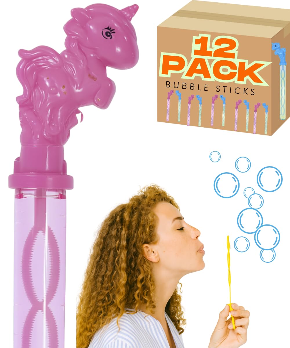 37cm Unicorn Bubble Stick Sword Wands - 118ml Solution each stick - My Store