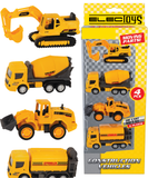 Small Die-Cast Toy Construction Vehicles Set for Kids