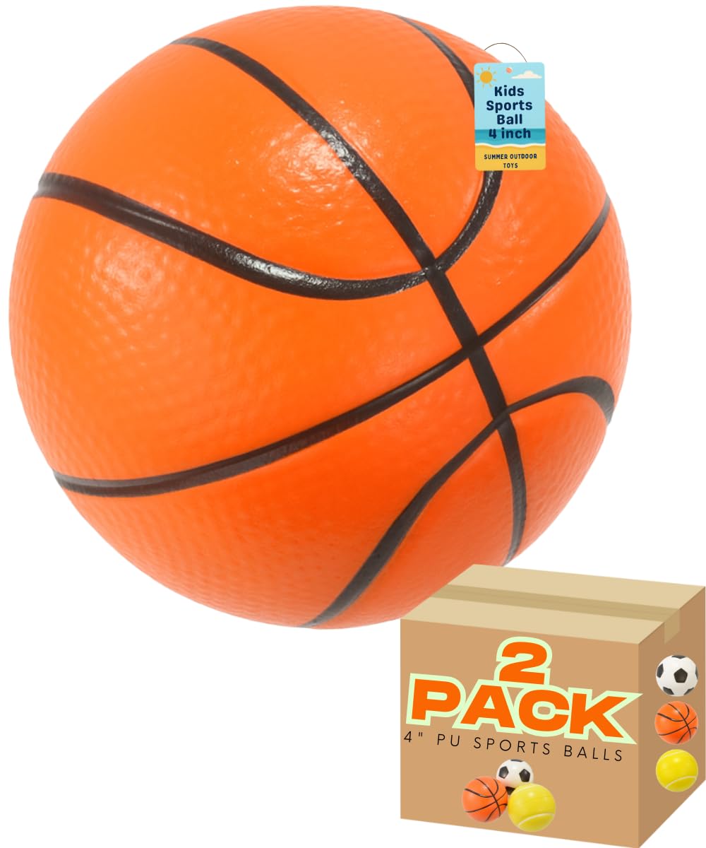 4" PU Small Balls - Basketball Football Tennis Ball for Kids - My Store