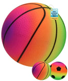 5" PVC Neon Fluorescent Coloured Football Ball for Kids - Inflatable - My Store