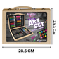 Children’s Wooden Art Set with Mixed Media Supplies – dimensions