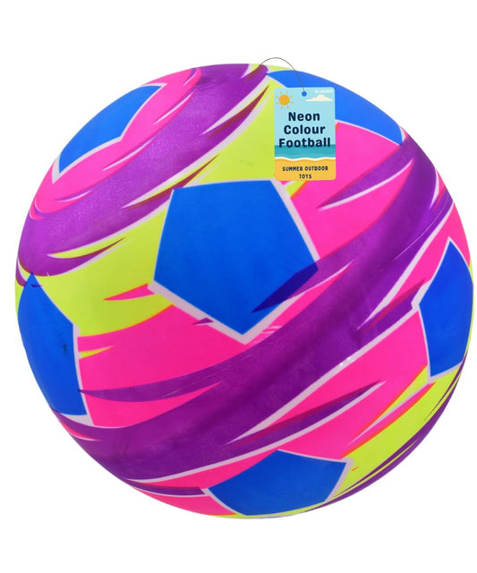 9 Inch Neon Coloured Football Ball for Kids - Inflatable - My Store