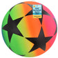 9" Large Stars Design Coloured Football Ball for Kids - Inflatable - My Store