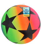9" Large Stars Design Coloured Football Ball for Kids - Inflatable - My Store
