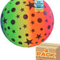 9" Rainbow Stars & Moons Design Football Ball for Kids - Inflatable - My Store
