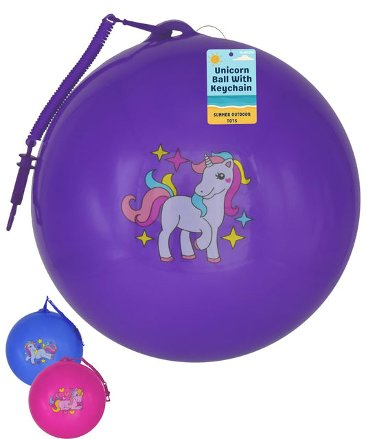 9" Unicorn Design Ball with Keychain | Football for Kids - My Store