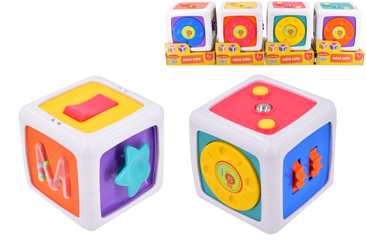 Baby Educational Mini Cube Multi-Coloured Activity Toy