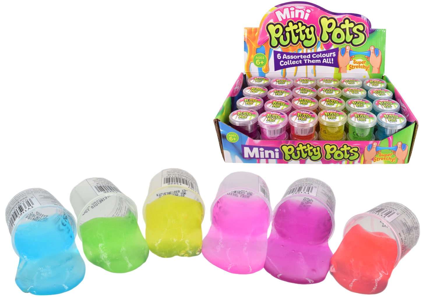 Mini Putty Pots Stretchy Assorted Sensory Toys