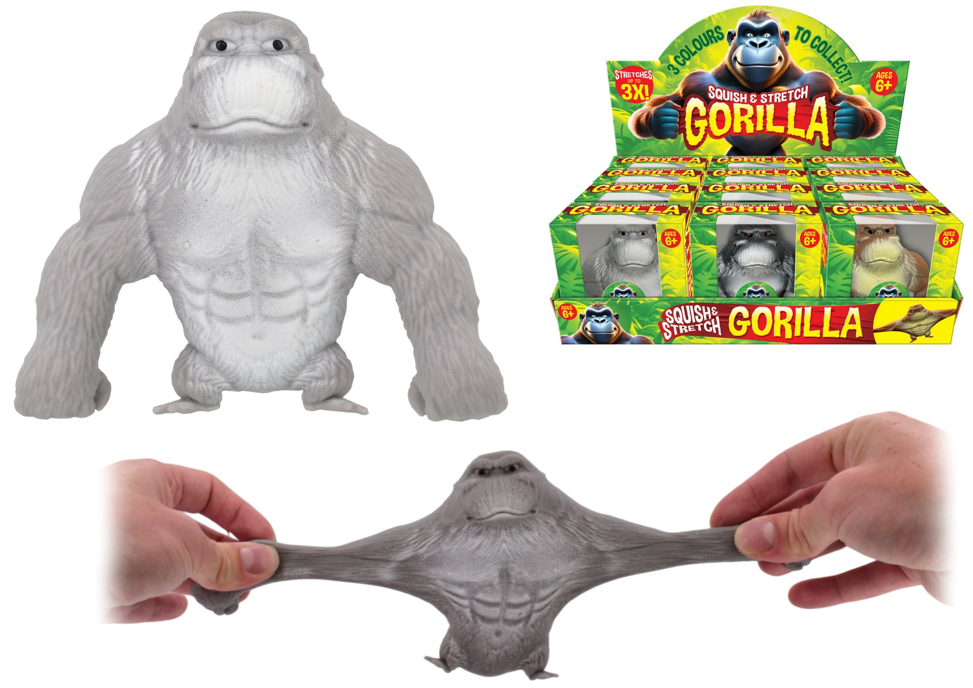 Squish & Stretch Gorilla Sensory Fidget Toy Kids