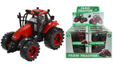 Toy Farm Tractor Small Red Durable Plastic Vehicle