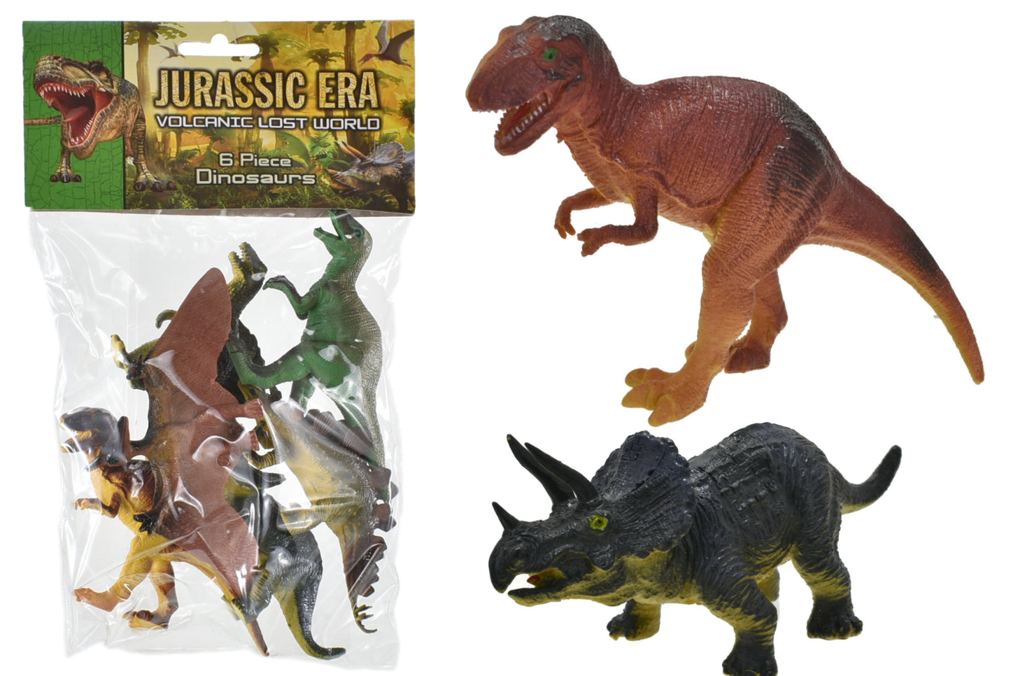 Dinosaur Toy Figurines Educational Multi-Coloured Flexible