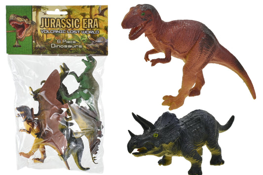 Dinosaur Toy Figurines Educational Multi-Coloured Flexible