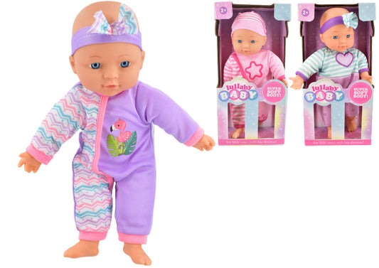Soft Bodied Baby Doll Flamingo Pastel Cuddly 30cm