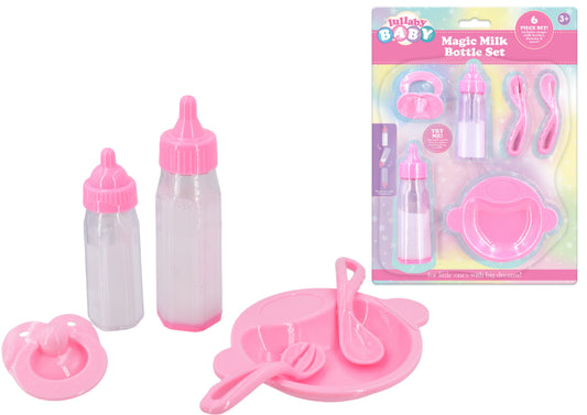 Magic Milk Bottle Set Pretend Play Pink Toy Accessories