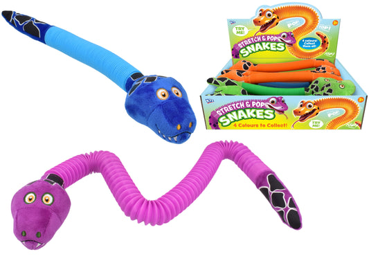 Stretch & Pop Snake Colourful Flexible Stretchy Toy
