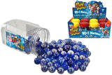 Marbles Set Blue Silver Classic Collectible Shiny