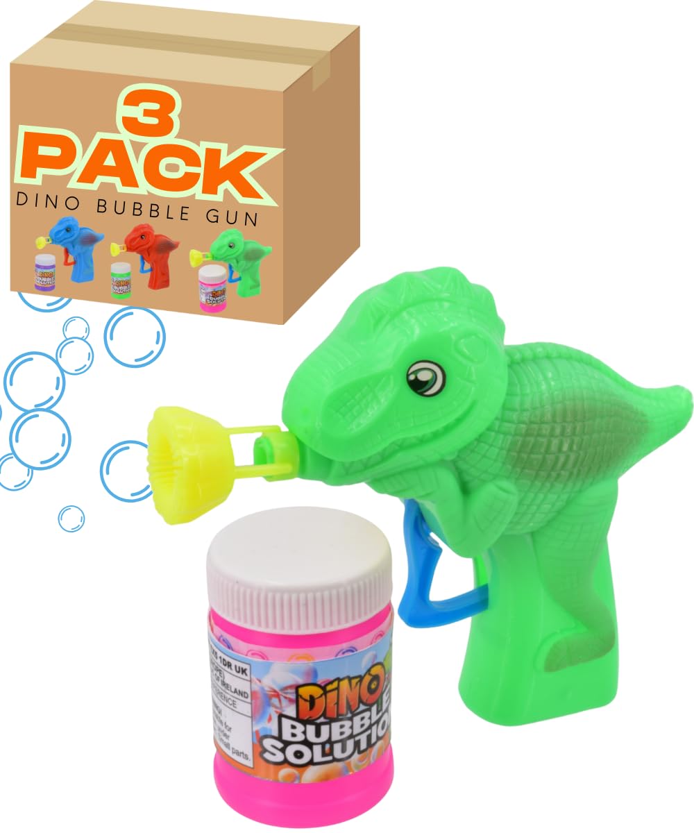 Dinosaur Bubble Kids Toy Gun with Bubble Solution - My Store