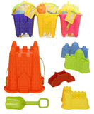 Sand Castle Bucket Set With Shovel and Spade Moulds - 7pc - My Store